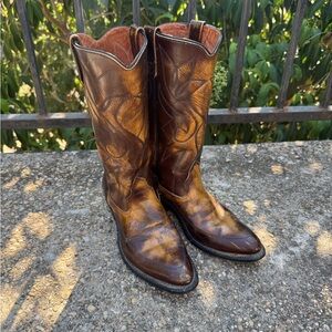 Men's‎ Distressed Leather Cowboy Boots